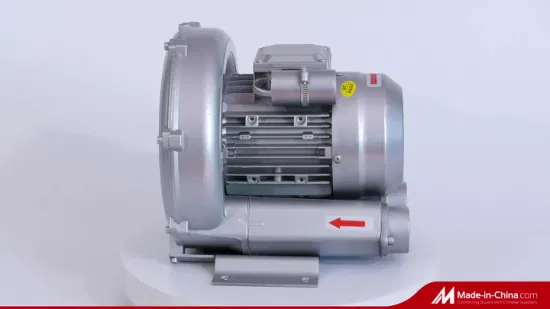 Fornecimento de fábrica 0,5HP Compressor de turbina de estágio único, aeração elétrica de alta pressão, mini soprador de anel